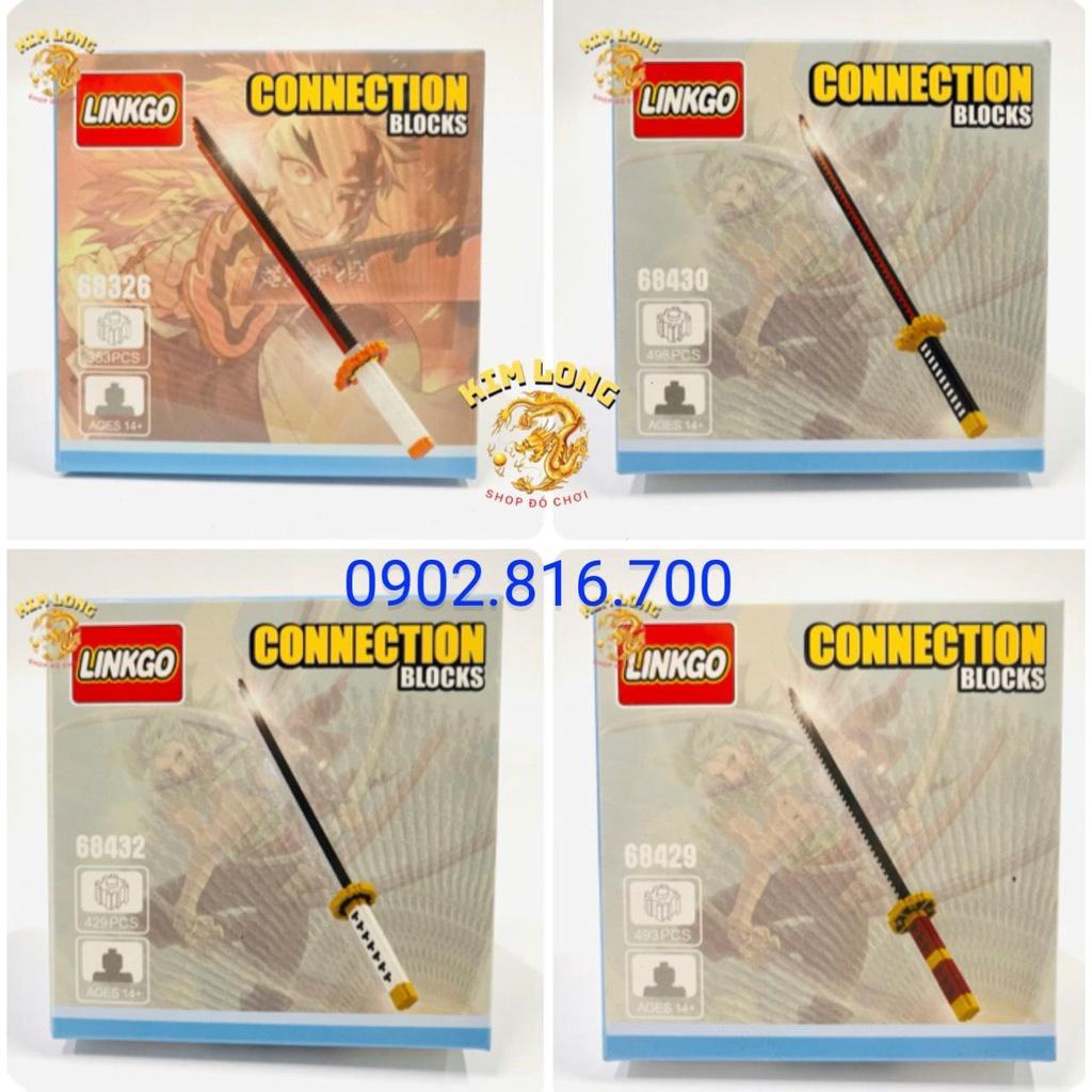 DIY Đồ chơi lắp ráp Le-go 3D mô hình KIẾM NHẬT KATANA KHÔNG CÓ VỎ KIẾM VÀ CÓ VỎ KIẾM