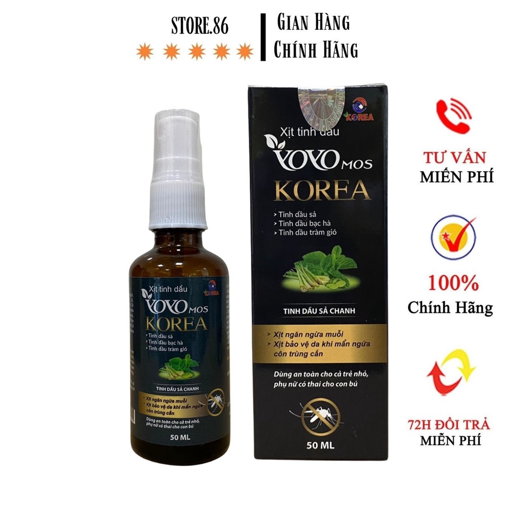 Tinh dầu đuổi muỗi, côn trùng  thơm phòng dạng chai xịt 50ml ( Sả chanh ,tràm gió, bạc hà, oải hương) hàng Việt Nam