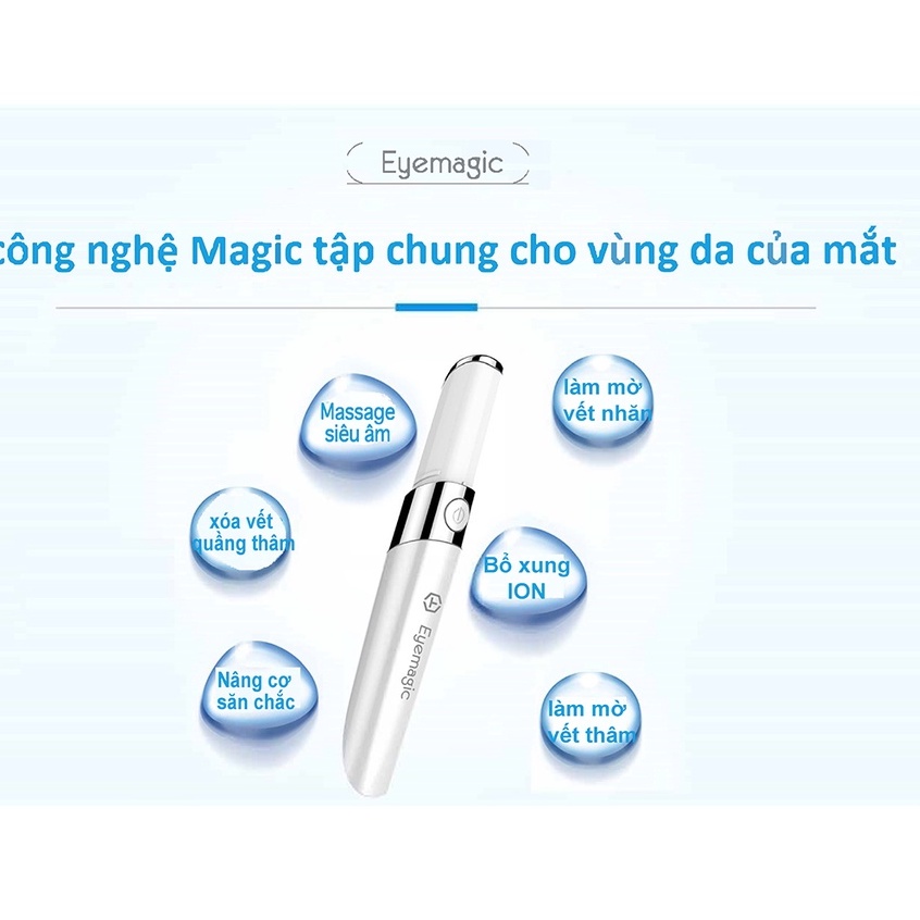 [BH 2 Năm] Máy massage trị thâm quầng bọng mắt xoá bọng và nhăn mắt F52E NanoTime Beauty Nhật Bản