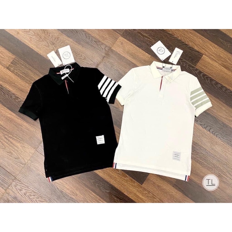 Áo polo 4 sọc ở tay