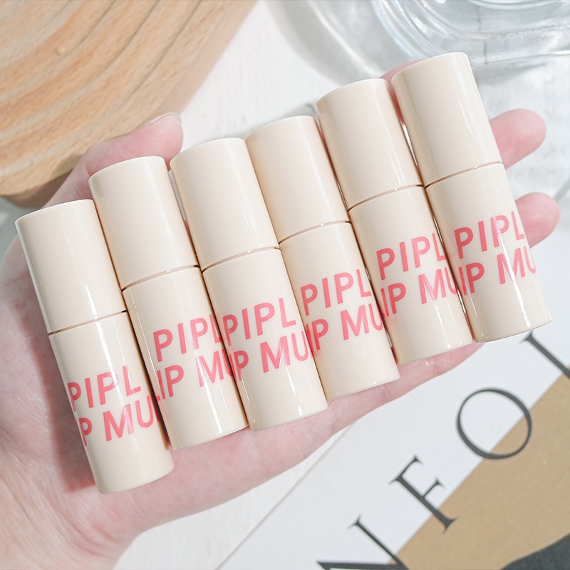 1 Thỏi Son Kem Mini Nhung Mịn Chống Thấm Nước Chống Dính Cốc Ppl