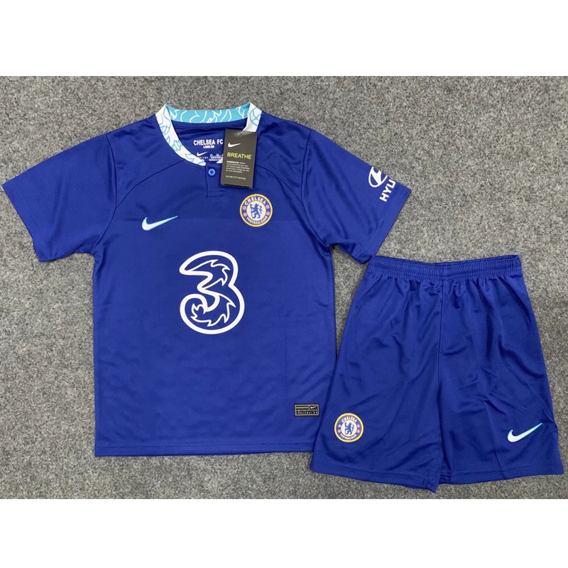 Bộ Quần Áo Bóng Đá Ngắn Tay Đội Tuyển Chelsea Mùa Giải 2022 2023 Cho Bé