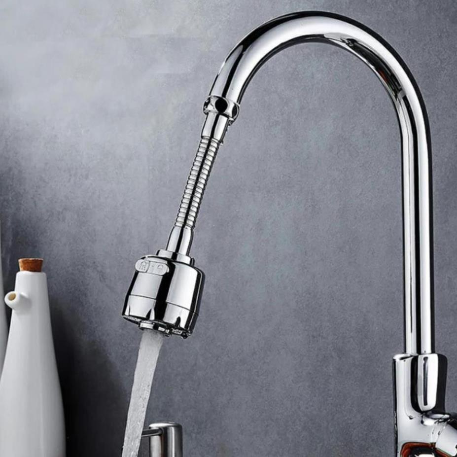 Vòi Nước Tăng Áp Inox - Có Nút Điều Chỉnh Xoay 360