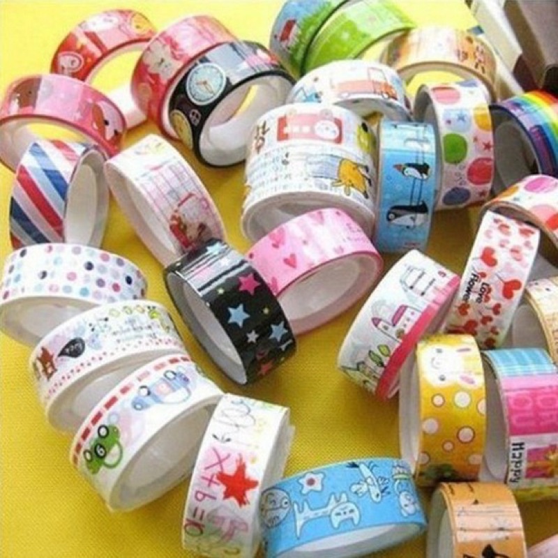 Băng keo Washi 10 cuộn Giá Rẻ Dâu Corner