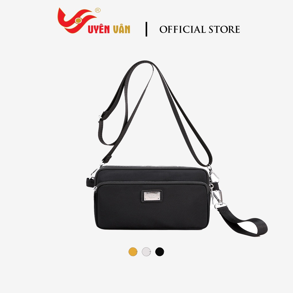 Ví clutch cầm tay nữ dự tiệc dáng dài màu đen nhiều ngăn thời trang UYÊNVÂN 88123