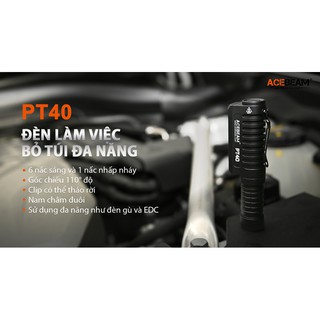 ĐÈN PIN KIÊM ĐEO ĐẦU ACEBEAM PT40