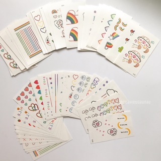 Set 30 tờ hình xăm mini kiểu Hàn