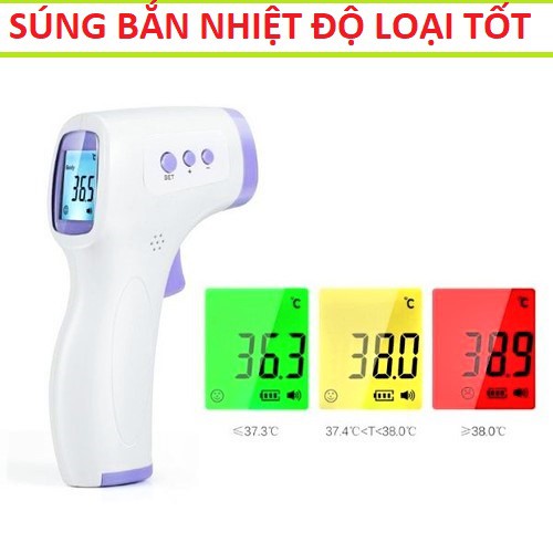 MÁY BẮN NHIỆT ĐỘ NHIỆT KẾ HỒNG NGOẠI KHỐNG TIẾP XÚC CÓ MÀN HÌNH LOẠI TỐT CHÍNH HÃNG