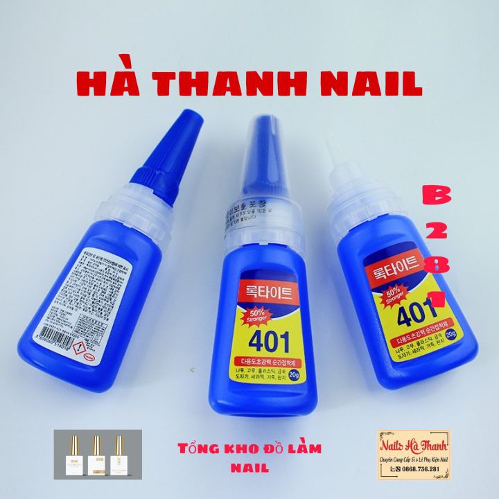Keo 401 , Keo Gắn Móng Dính Đá 20g