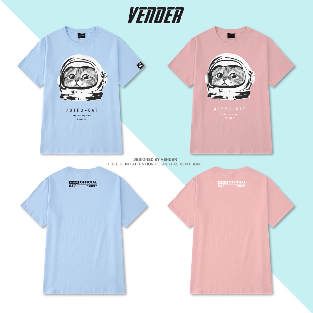 Áo thun Tee CAT Phi hành Gia cotton .( V3 )