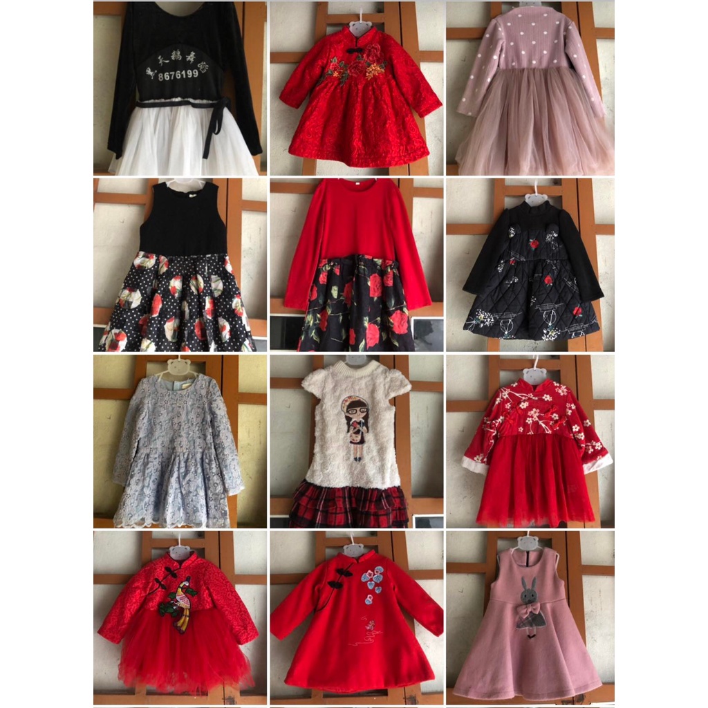 Váy bé kiểu cách sang chảnh, điệu đà độc lạ hang2hand TIEM2021