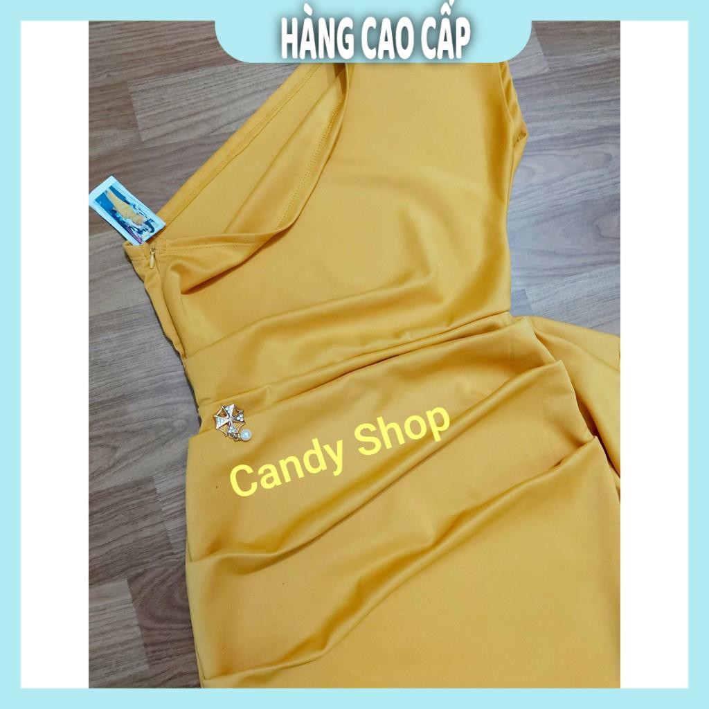 Đầm Nữ - Đầm body lệch vai bèo eo kèm phụ kiện + Ảnh thật (HÀNG SIÊU ĐẸP) | BigBuy360 - bigbuy360.vn
