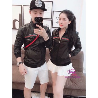 Áo khoác cặp dù phối hai màu xéo hàng không nón may đẹp - M101