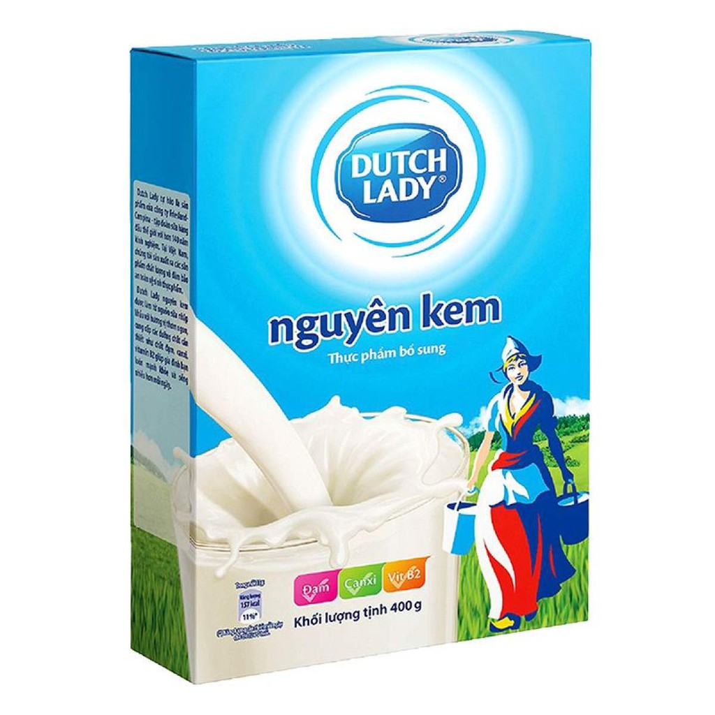 Sữa bột nguyên kem Dutch lady hộp giấy