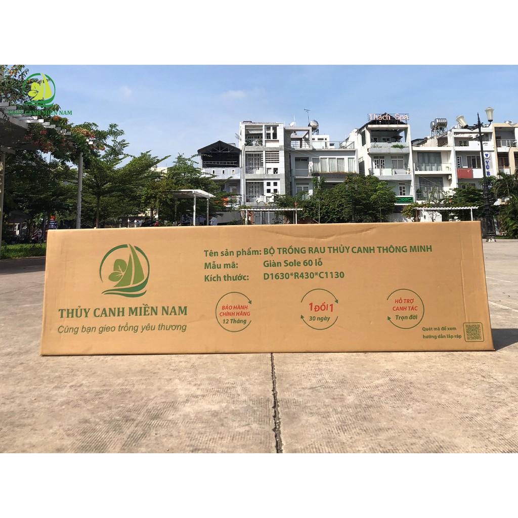 Giàn thuỷ canh thông minh cho người mới bắt đầu | 60 lỗ rau
