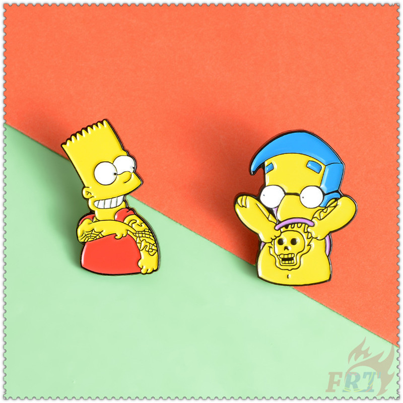 Ghim tráng men cài lên ba lô hình phim hoạt hình Simpsons phần 2 dễ thương