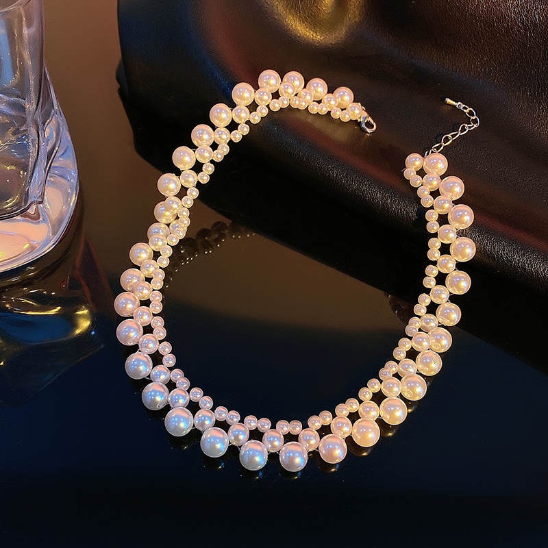 Thời Trang Vòng Cổ Choker Đính Ngọc Trai Phong Cách Hàn Quốc Thanh Lịch Cho Nữ