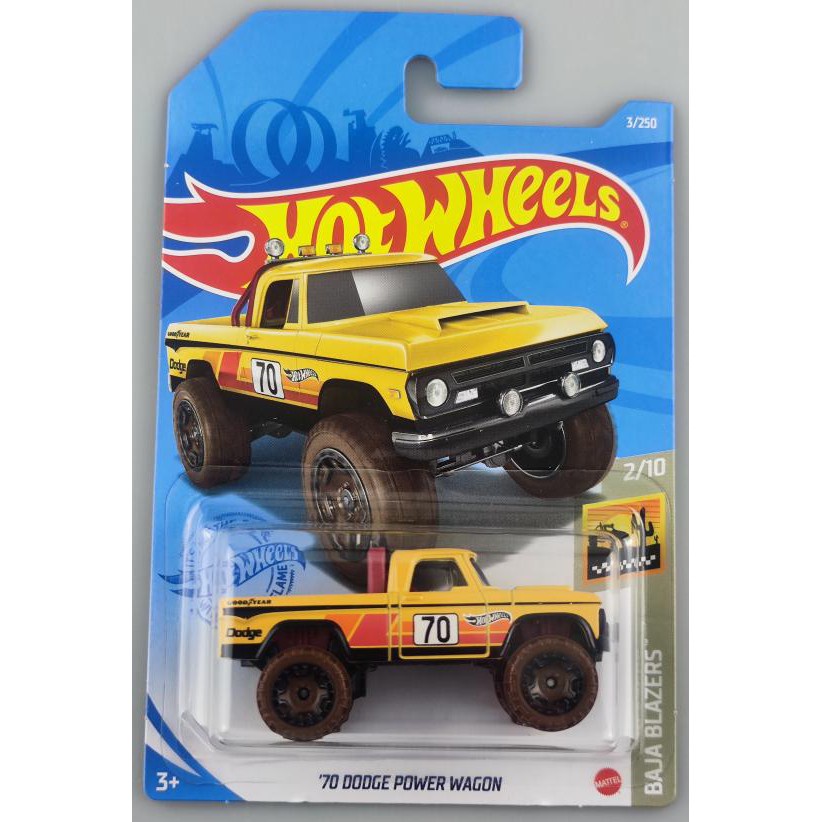 Đồ chơi xe mô hình hotwheels - 70 Dodge Power Wagon