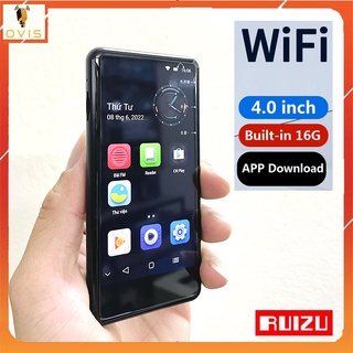 Ruizu h8 / ruizu z80 - máy nghe nhạc, xem phim, kết nối wifi, bluetooth, hệ điều hành android, màn hình cảm ứng