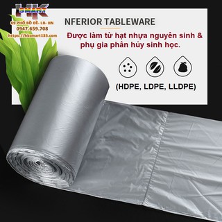 Cuộn 110 chiếc túi đựng rác sinh học tự phân hủy