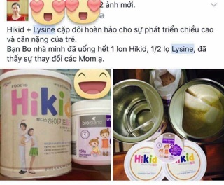 Bột tăng chiều cao tăng hấp thu Lysine