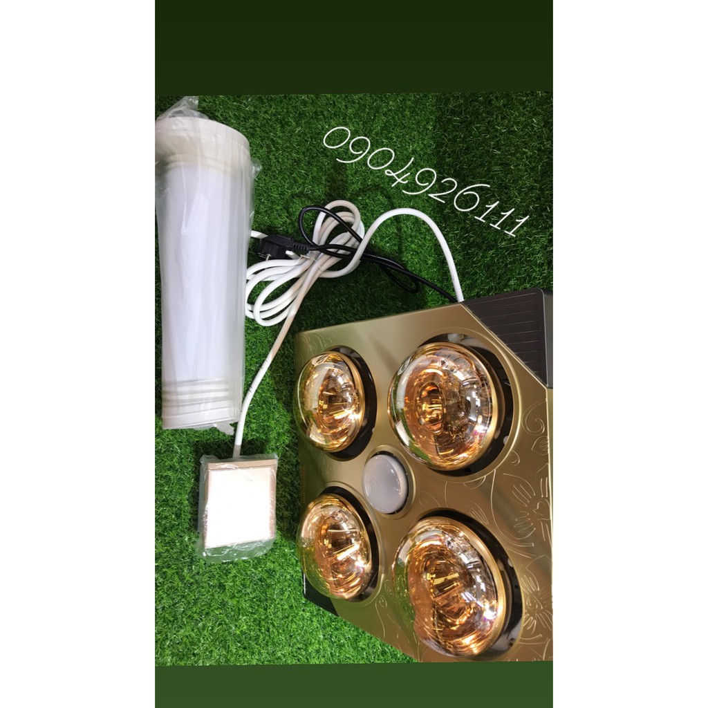 Đèn sưởi âm trần 4 bóng KOTTMANN dùng hộp công tắc- K4BT