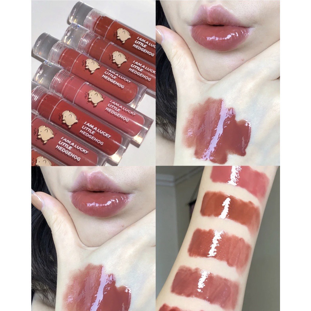 Son tint bóng con nhím GOGO TALES CAPPUVINI Water Light Sweet Ripple Lip Gloss Air GogoTales làm đôi môi căng mọng