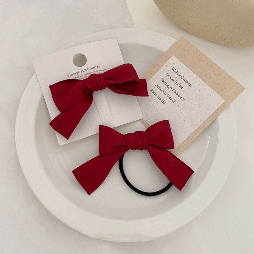 Dây Cột Tóc Cao Su Co Giãn Thắt Nơ Mini Dễ Thương Cho Nữ