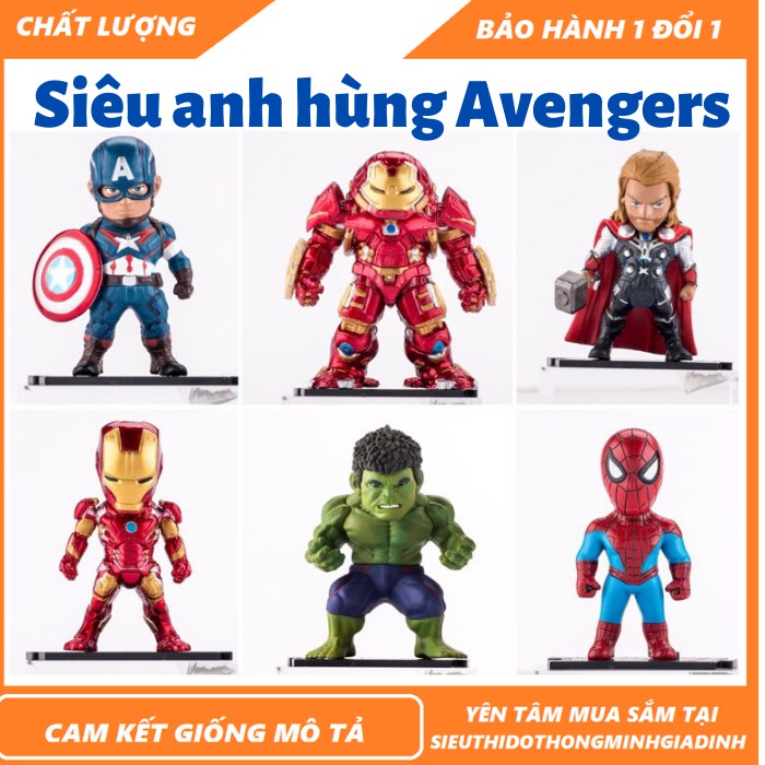 Trọn Bộ Siêu Anh Hùng Gồm 6 Nhân Vật Nổi Tiếng - Siêu anh hùng Avengers