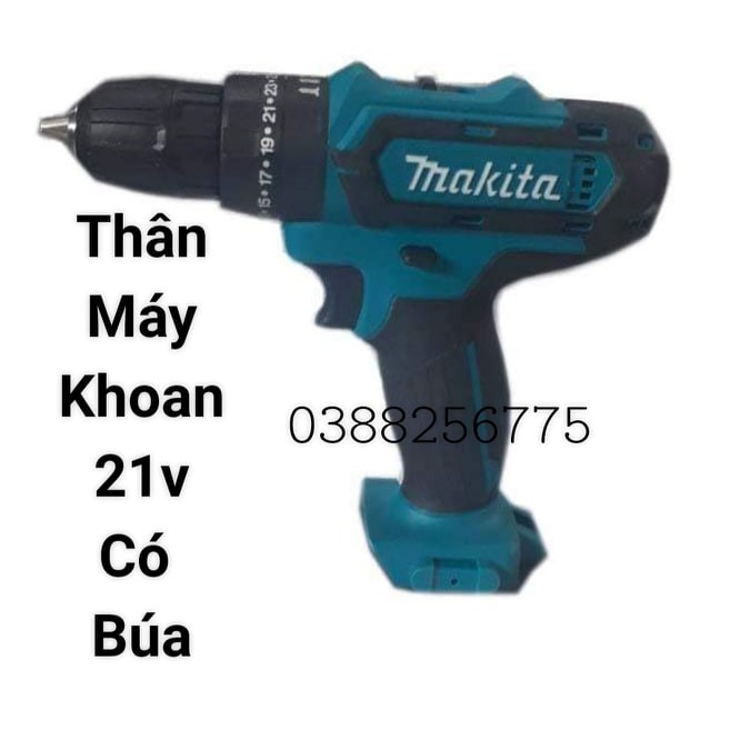 Thân máy khoan Makita pin 3 chức năng 21v (có búa)