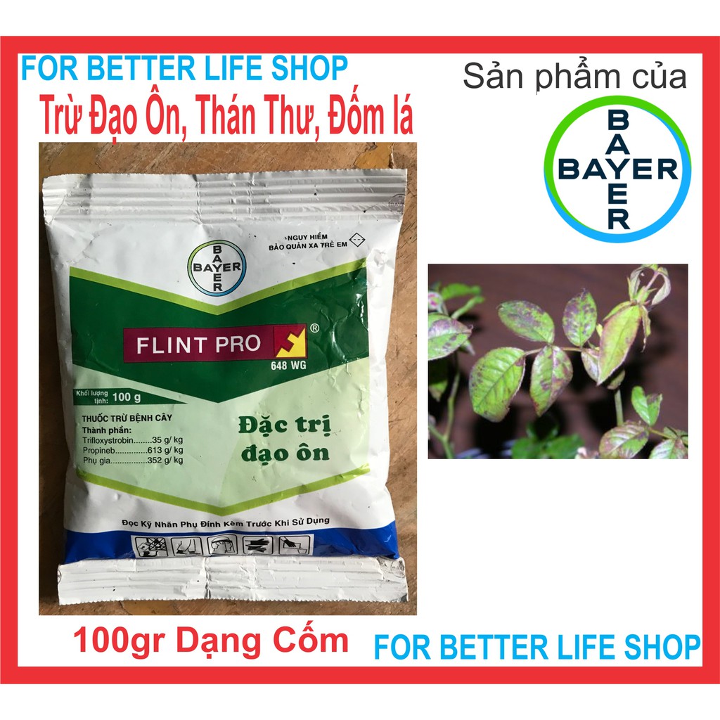 Trừ Đạo Ôn, Thán Thư, Đốm Lá FLINPRO 648WG gói 100gr