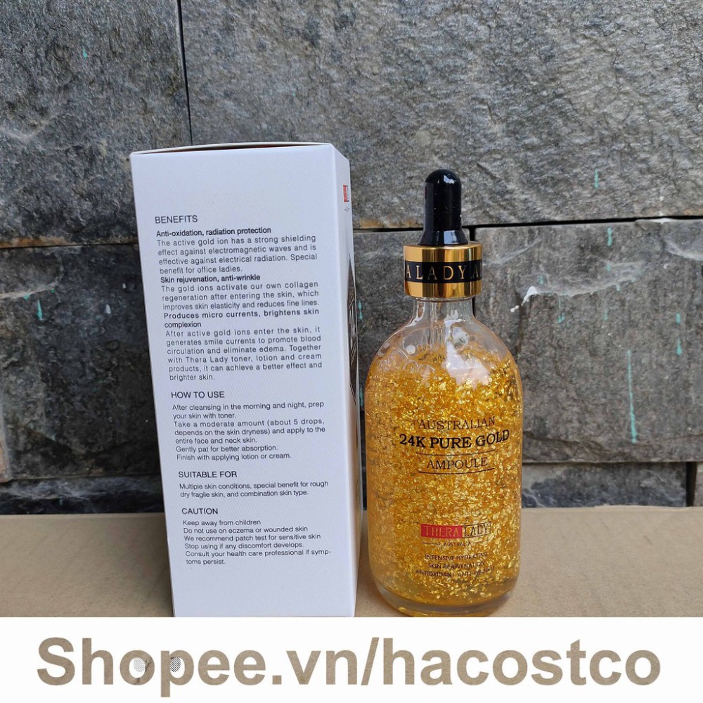 M5 BGF Serum dưỡng da Thera Lady Australian 24K Pure Gold Ampoule 100ml Của Úc - Serum 21 M5
