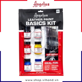 Bộ sản phẩm Angelus Leather Paint Basics Kit – 11pc