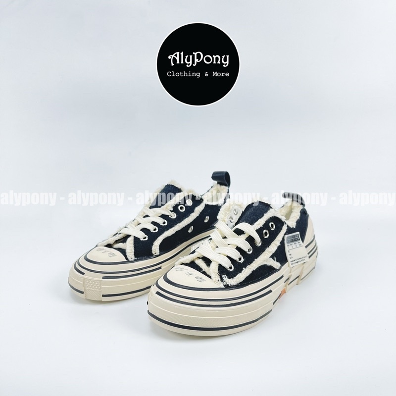 [Clip+Ảnh thật] xVESSEL Giày sneaker nữ style rách cao 3,5-4cm