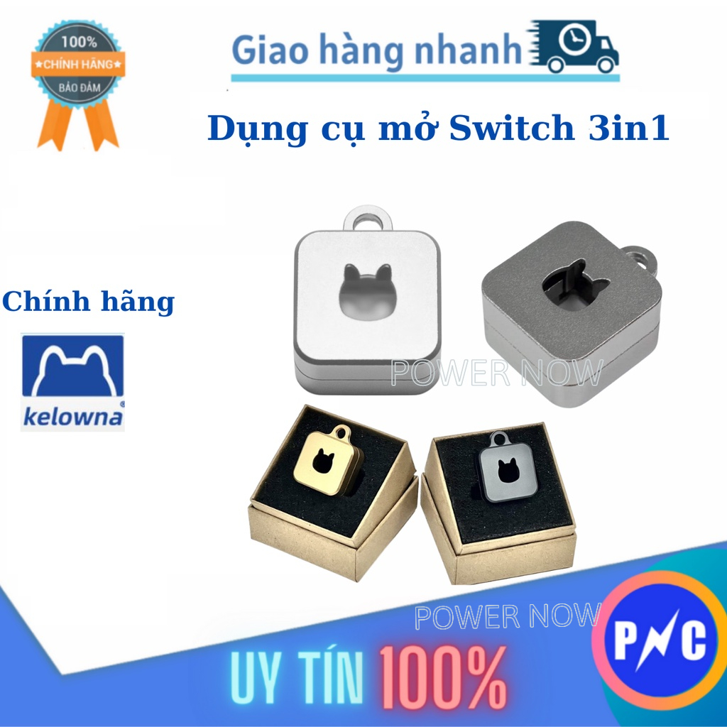 Dụng Cụ Mở Switch Bằng Nhôm - Switch Opener 3in1 Hàng Chính Hãng Kelowna
