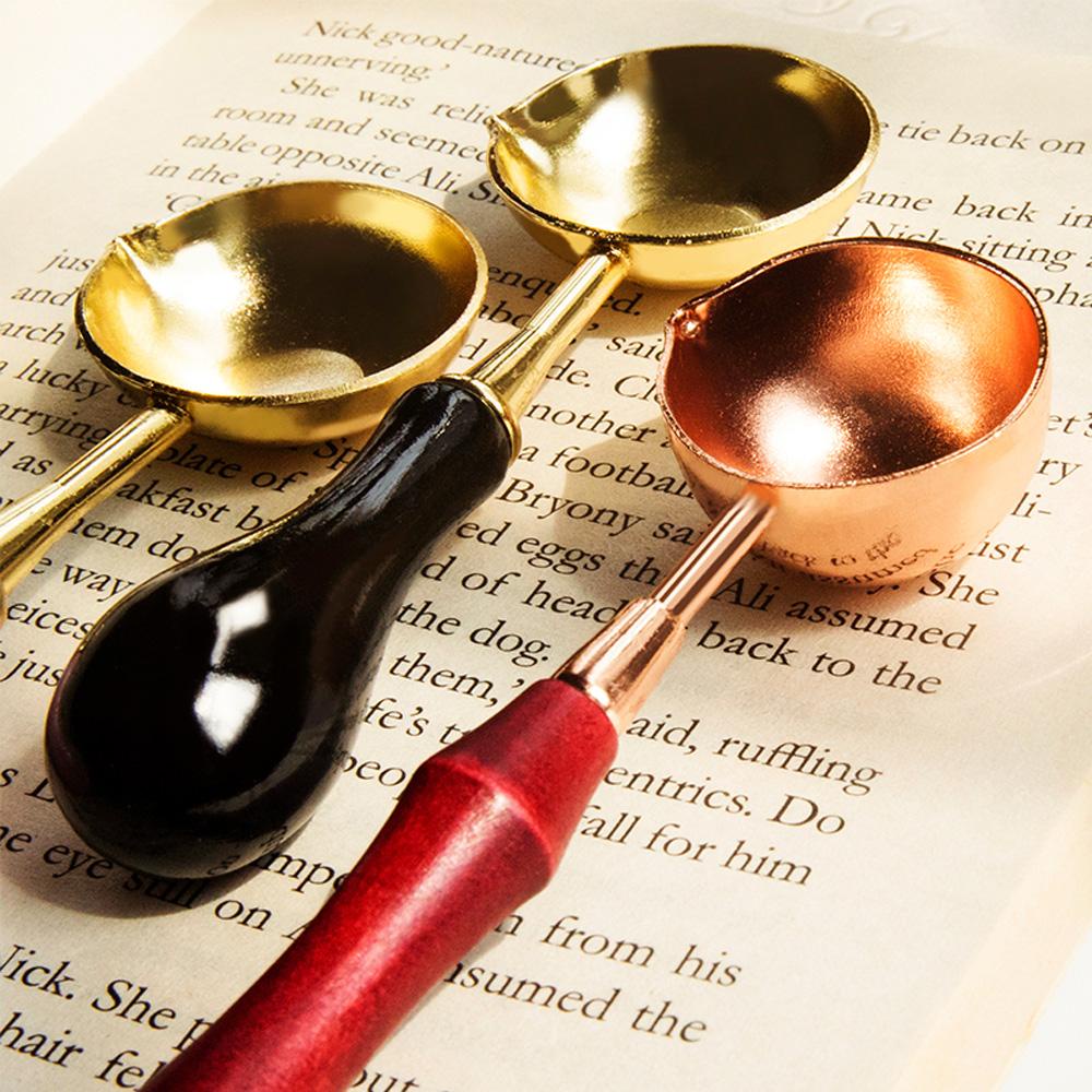 YIYU Muỗng Nung Sáp Niêm Phong Thiệp Mời Đám Cưới Phong Cách Vintage