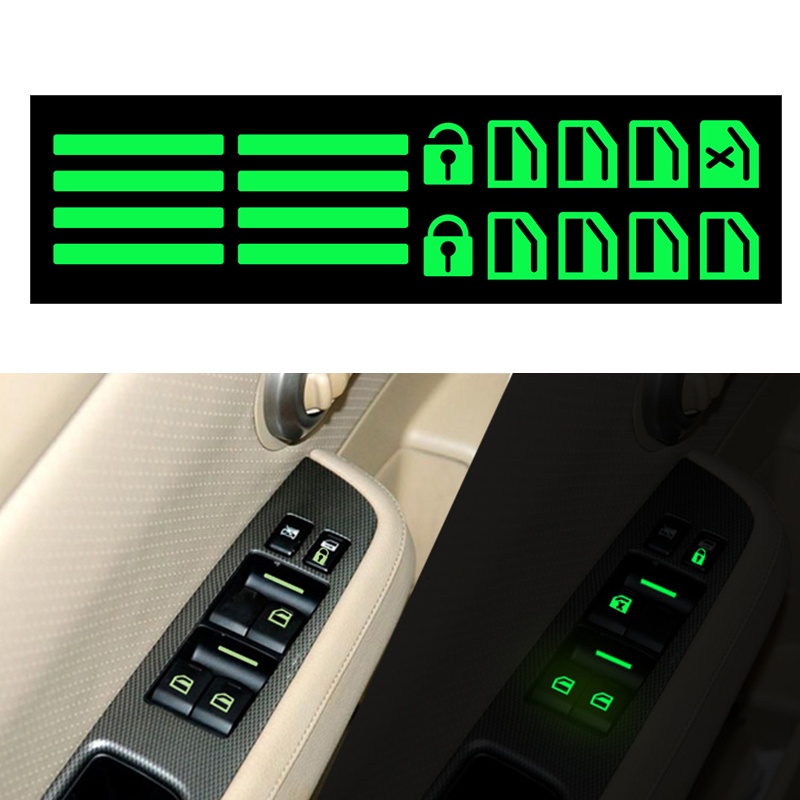 Sticker Dạ Quang Dán Công Tắc Cửa Xe Hơi Phát Sáng Độc Đáo