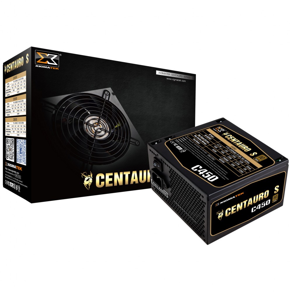 Nguồn máy tính: XIGMATEK CENTAURO CTS C450  - 80PLUS BRONZE
