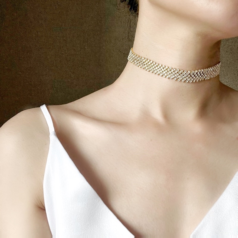 DÂY CHUYỀN CHOKER MIIHU NỮ ĐÍNH ĐÁ SÁNG, BÓNG, ĐẸP, CÓ SẴN HÀNG