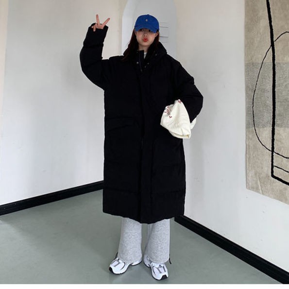 Áo khoác phao dáng dài kiểu dáng thời trang phong cách Hàn Quốc cho nữ 2020