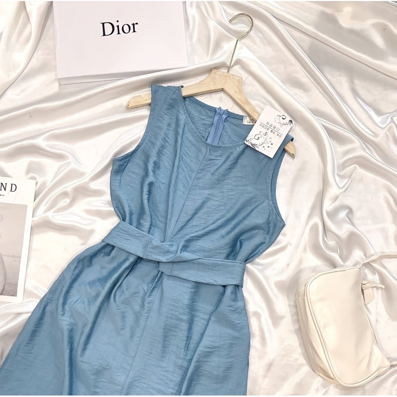 BÁN SỈ VÁY XANH XOẮN EO BUỘC DÂY CHO NỮ | BigBuy360 - bigbuy360.vn