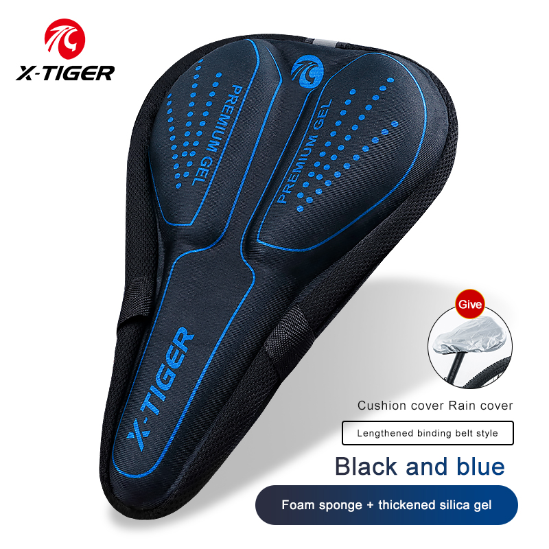Đệm cao su gel dày X-TIGER thoải mái cho yên xe đạp chạy đường trường leo núi tiện lợi