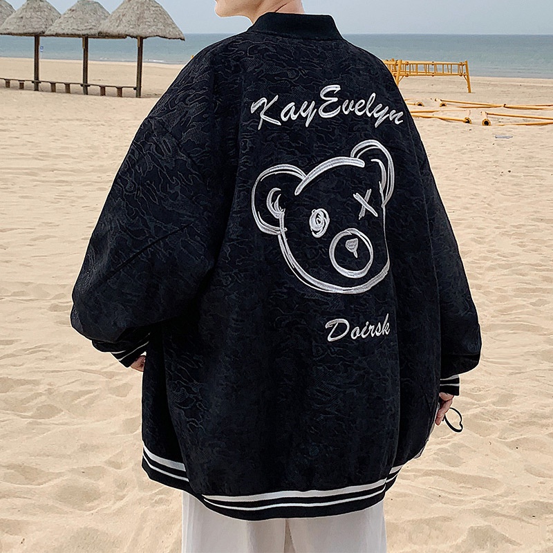 Áo bomber nam jacket bigsize thời trang unisex hàn quốc, áo bóng chày nam khoác ngoài form rộng ulzzang du lịch đi học