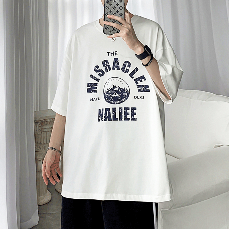 Áo Thun Nam Tay Ngắn In Hình Phong Cách Đường Phố Size M-3Xl