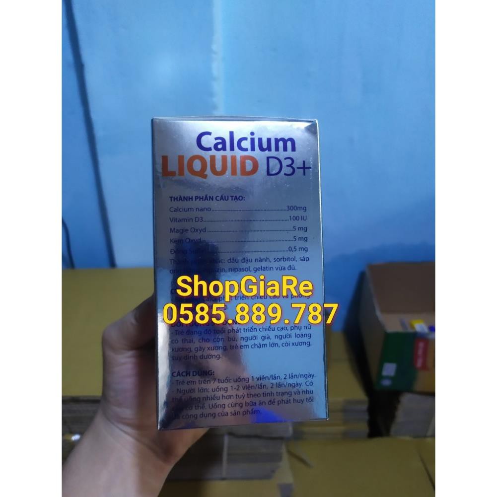 Liquid Calcium D3 bổ sung canxi Chống Còi Xương, Loãng Xương, kém phát triển,ngăn ngừa thoát hóa cho Xương chắc khỏe