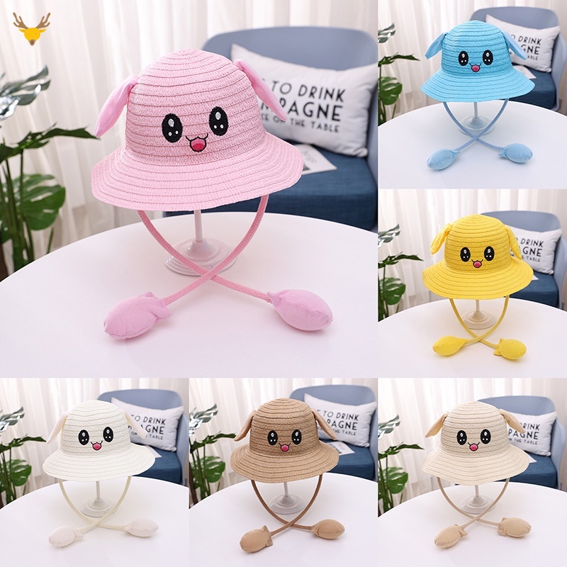 Nón Cối Chống Nắng Có Tai Chuyển Động Dễ Thương Cho Bé