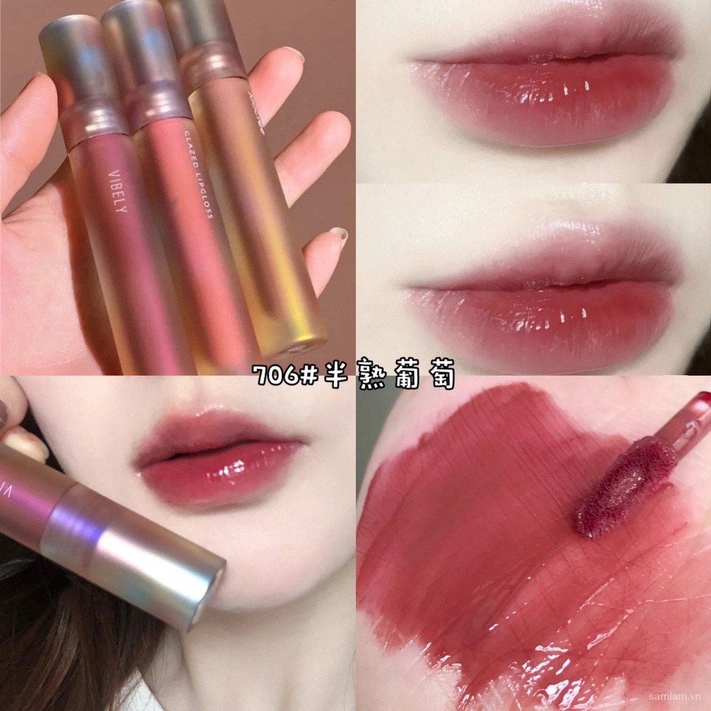 [Hàng mới về] Son bóng VIBELY dưỡng ẩm chống nước lâu trôi thiết kế vỏ son độc đáo | BigBuy360 - bigbuy360.vn
