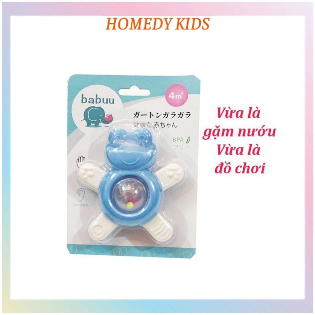 Bộ đồ chơi xúc xắc gặm nướu phát triển kỹ năng cơ bản cho bé thương hiệu Babuu Nhật bản BB11 Homedy Kids