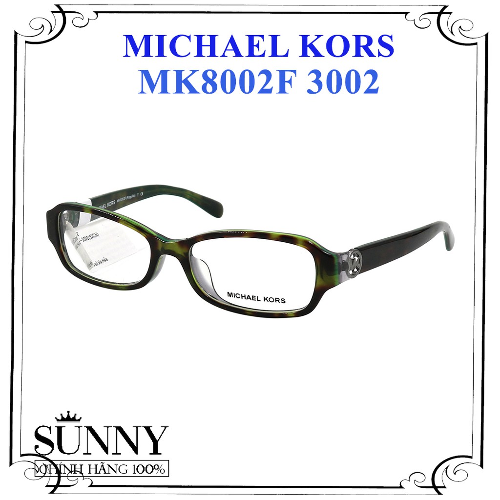 MK8002F - gọng kính thời trang Michael Kors chính hãng, bảo hành toàn quốc, thiết kế dễ đeo bảo vệ mắt