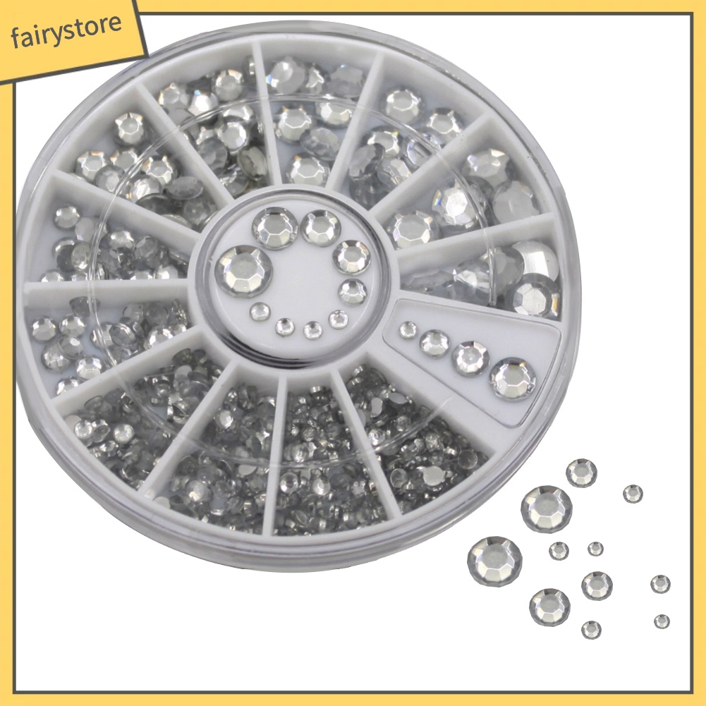 [Hàng mới về] Hộp 300 đá giả đính móng trang trí nghệ thuật 3D xinh xắn